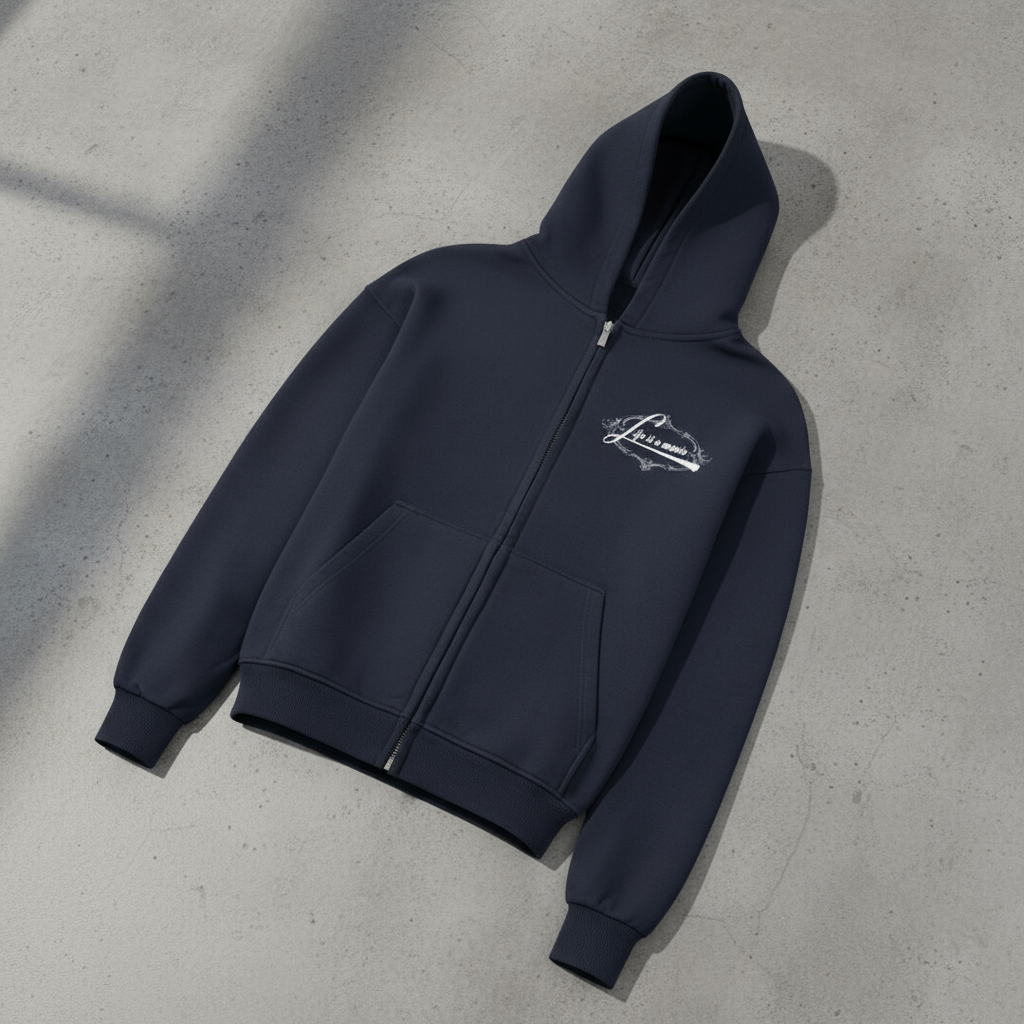 LIAM oversized Zipper Hoodie